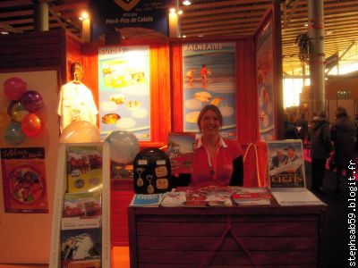 Moi à mon stand